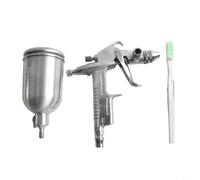K-3 Mini Pneumatic Spray with 0.5mm Stainless Steel Nozzle 125ml Gravity Feed Sprayer for Automotive Wood Wall Painting - 40 Psi 35 L/min C-Type Quick Connector