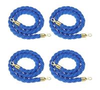 k 8ft Velvet Rope withTape for Queue ment & Crowd Control Premium QualityRope for Event