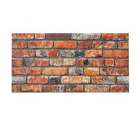 K&B Panels 3D Wall Panel, Realistic Rustic Brick Effect Styrofoam Wall Panelling, Lightweight, Easy to Install, Dual Insulation to Reduce Acoustic Noise, Indoor & Outdoor (Multi-Red) (1 Panel)