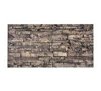 K&B Panels 3D Wall Panel, Slate Effect Styrofoam Wall Panelling Kit, Lightweight,Easy to Install, Dual Insulation to Reduce Acoustic Noise, Indoor & Outdoor (Slate Rustic Brown) (1 Panel)