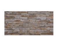 K&B Panels 3D Wall Panel, Slate Effect Styrofoam Wall Panelling Kit, Lightweight,Easy to Install, Dual Insulation to Reduce Acoustic Noise, Indoor & Outdoor (Slate Natural Cream) (1 Panel)
