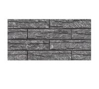 K&B Panels 3D Wall Panel, Slate Effect Styrofoam Wall Panelling, Lightweight, Easy to Install, Dual Insulation to Reduce Acoustic Noise, Indoor & Outdoor (Marble Grey Block) (1 Panel)