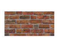 K&B Panels 3D Wall Panels, Rustic Brick Effect Styrofoam Wall Panelling Kit, Lightweight, Easy to Install, Dual Insulation to Reduce Acoustic Noise, Indoor & Outdoor (Rustic Aged Amber) (1 Panel)