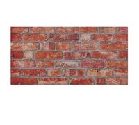 K&B Panels 3D Wall Panels, Rustic Brick Effect Styrofoam Wall Panelling Kit, Lightweight, Easy to Install, Dual Insulation to Reduce Acoustic Noise, Indoor & Outdoor (Farmhouse Red) (1 Panel)