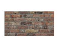 K&B Panels 3D Wall Panels, Rustic Brick Effect Styrofoam Wall Panelling Kit, Lightweight, Easy to Install, Dual Insulation to Reduce Acoustic Noise, Indoor & Outdoor (Heritage Brown) (1 Panel)