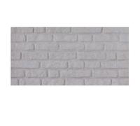 K&B Panels 3D Wall Panels, Rustic Brick Effect Styrofoam Wall Panelling Kit, Lightweight, Easy to Install, Dual Insulation to Reduce Acoustic Noise, Indoor & Outdoor (Rustic White) (1 Panel)