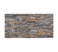 K&B Panels 3D Wall Panels, Slate Effect Styrofoam Wall Panelling Kit, Lightweight, Easy to Install, Dual Insulation to Reduce Acoustic Noise, Indoor & Outdoor (Slate Weathered Grey) (1 Panel)