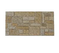 K&B Panels 3D Wall Panels, Stone Effect Styrofoam Wall Panelling Kit, Lightweight, Easy to Install, Dual Insulation to Reduce Acoustic Noise, Indoor & Outdoor (Cotswold Honey) (1 Panel)