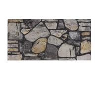K&B Panels 3D Wall Panels, Stone Effect Styrofoam Wall Panelling Kit, Lightweight, Easy to Install, Dual Insulation to Reduce Acoustic Noise, Indoor & Outdoor (River Grey) (1 Panel)