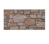K&B Panels 3D Wall Panels, Stone Effect Styrofoam Wall Panels, Lightweight, Easy to Install, Acoustic Insulation, Indoor & Outdoor, (Cottage Stone Warm Sand) (1 Panel)