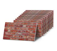 K&B Panels Kb Panels 3D Wall Panels - Brick Effect, Lightweight Eps, Easy Install, Indoor/outdoor, 10 Panels