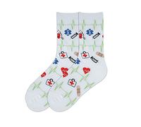 K Bell KBWF15H130-01 Novelty Crew Socks, Multi-Colour