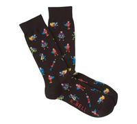 K. Bell Men`s Pima Cotton Novelty Crew Socks, 10-13, Super Heros