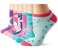K. Bell Socks Women's Fun Animal Low Cut Socks-6 Pairs-Cool & Cute Novelty Fashion No Show Gifts Casual, Mythical Creatures (Blue Assorted), 3.5-9 UK (Pack of 6)