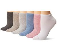 K. Bell Women's Fun Patterns & Designs Low Cut Socks-6 Pairs-Cool & Cute Novelty Gifts, Solid (Dark Charcoal Assorted), 3.5-9 UK