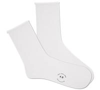 K. Bell Womens Solid Modal Roll Top Crew Socks, White, 8-10 UK