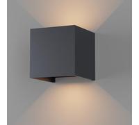 K-Bright 7W LED Outdoor Wall Lamps, up and Down Adjustable Light Beam,Waterproof IP65 for Outdoor Wall Light,Warm White 3000K, Indoor Decorative Wall Lamps, Anthracite