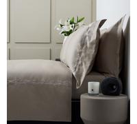 K by Kelly Hoppen 100% Cotton 400TC Embroidered 6pc Duvet Set SILVER GREY DOUBLE