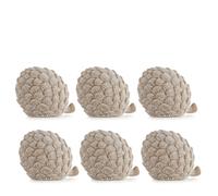 K by Kelly Hoppen Set of 6 Mini Ceramic Pinecones BLACK