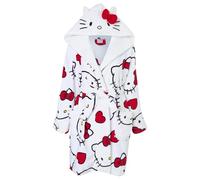K Collectio Hello Kitty Dressing Gown - Hooded 3D Robe - All Over Hello Kitty Print - Cosy Loungewear Kuromi Anime Gifts for Women - Sizes XS to XL