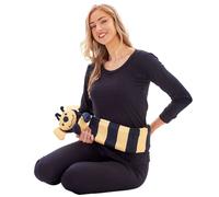 K Collection Bumblebee Extra Long 2L Hot Water Bottle And Cover Black/beige (One Size)
