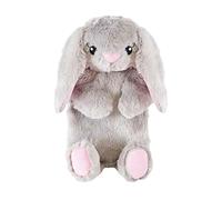 K Collection Bunny 3D 750Ml Hot Water Bottle And Cover Grey (One Size)