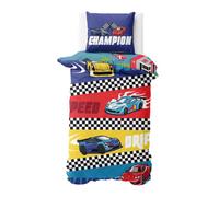 K Collection Champion Road Track Panel Duvet Set Multicoloured (Single)