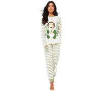 K Collection Ex Store Elf Ladies Elf Family Christmas Pyjama - Size 12-14