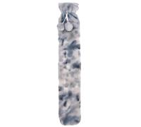 K Collection Extra Long 2L Hot Water Bottle & Cover in Silver K Collection Silver
