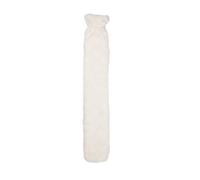 K Collection Heart Extra Long 2L Hot Water Bottle And Cover Cream (One Size)