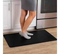 K Collection Heavy Duty Anti Fatigue Standing Mat - High Density Cushioned Non-Slip Mat for Standing Desks, Office, Kitchen Rug - Black 44cm x 71cm