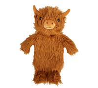 K Collection Highland Cow 3D 750Ml Hot Water Bottle And Cover Brown (One Size)