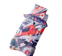 K Collection Its Coming Home Iconic Panel Duvet Set Multicoloured (Single)