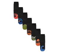 K Collection Kids Ex Store Socks - 7 Pack - Cotton Rich - Assorted Design Socks - Assorted Colours - UK Shoe Size 9-12, 12-3 & 4-6