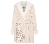 K Collection Ladies Ex Store Snuggly Dressing Gown - Loungewear Nightwear - Winnie Design - Sizes 4-22 (Winnie Design Neutral Colour, Size 16-18)