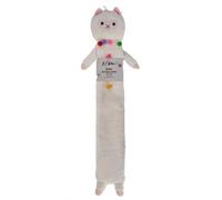 K Collection Llama Extra Long 2L Hot Water Bottle And Cover White (One Size)