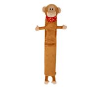 K Collection Monkey Extra Long 2L Hot Water Bottle And Cover Brown (One Size)