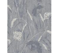 K Collection Pappus Dandelions Blue Metallic Wallpaper (75992)