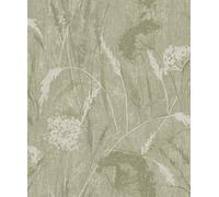 K Collection Pappus Dandelions Sage Metallic Wallpaper (75990)