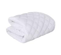 K Collection Quilted Mattress Protector White (King)