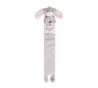 K Collection Rabbit Extra Long 2L Hot Water Bottle And Cover Silver (One Size)
