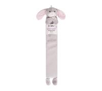 K Collection Rabbit Extra Long 2L Hot Water Bottle & Cover in Silver K Collection Silver