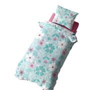 K Collection Rotary Floral Panelled Duvet Set Multicoloured (Double)