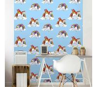 K Collection Unicorn & Rainbow Wallpaper K Collection Multicolor