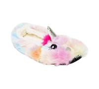 K Collection Women's Unicorn Plush 3D Mule Slippers | Size: 3 K Collection Multicolor 3