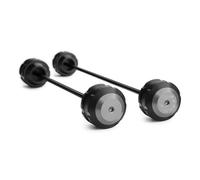 K Compatible With For MT09 For Tracer 2015 2016 2017 2018 Motorcycle Front Rear Axle Fork Crash Slider Wheel Protector(Metallic)