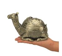K COOL Camel Ashtray with Lid Windproof Metal Ashtray Outdoor, Indoor Ashtrays for Cigarettes, Vintage Practical Decoration Ashtrays for Cigarettes Metal Gift for Men Women (Retro Bronze)