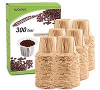 K cup Coffee Paper Filters Disposable for Reusable K Cup Filters, Disposable Keurig K Cup Filters, Fits All Keurig Single Serve Filter Brands (300, Natural NO lid)