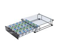 K cup holder Drawer with Glass Top,Storage Coffee Capsules Organizer Compatible k-cup （30pods）