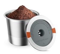 K Cup Reusable Coffee Pods, Stainless Steel Reusable K Cups Coffee Filter Compatible for Keurig 1.0 & 2.0 Coffee Makers BPA-Free Refillable Coffee Filters (1 Pack)